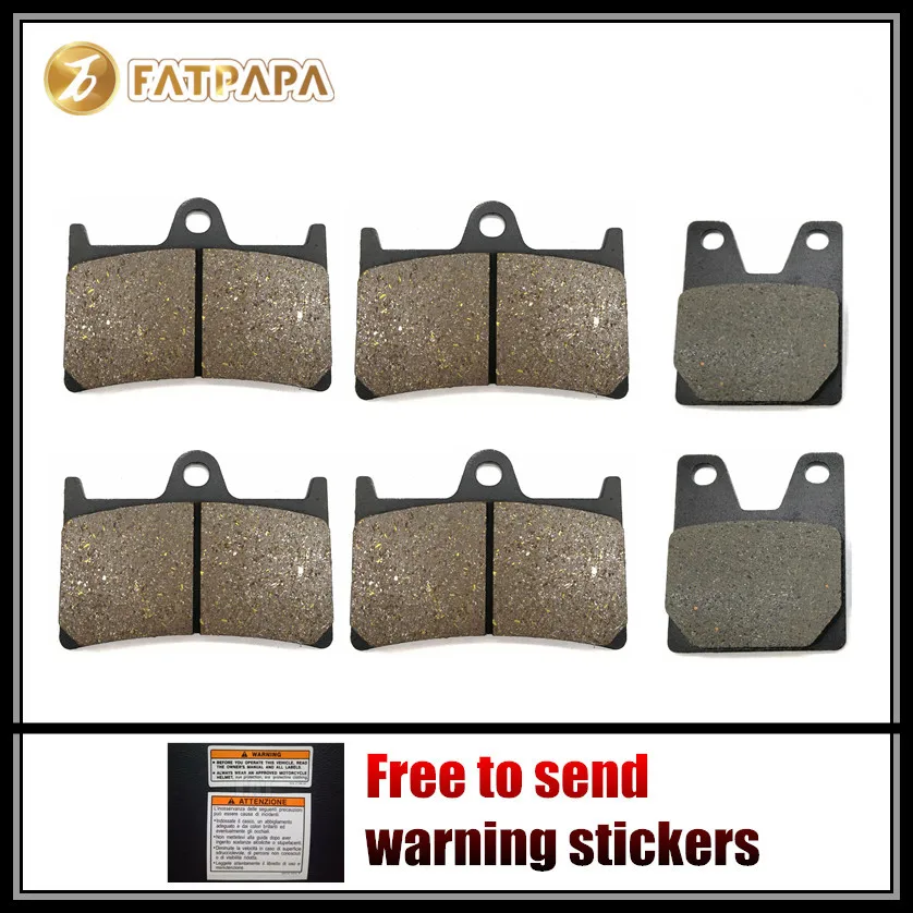Motorcycle Accessories FL + FR + R Disc Brake Pads Set for YAMAHA 1300 XJR (5EA9 / 5EAG) (298mm F. Disque) XJR1300 2000
Motorcycle Accessories FL + FR + R Disc Brake Pads Set for YAMAHA 1300 XJR (5EA9 / 5EAG) (298mm F. Disque) XJR1300 2000