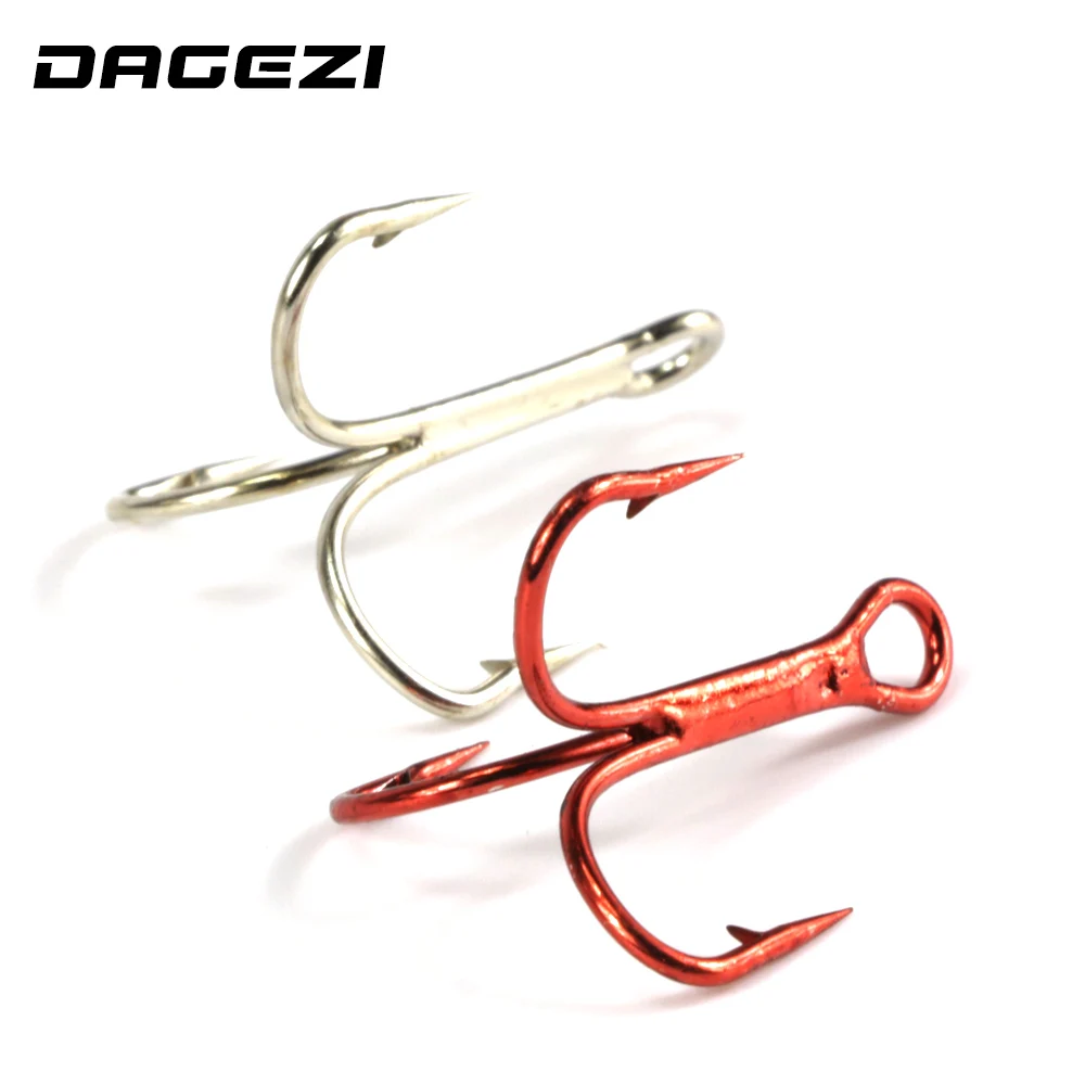 DAGEZI 20Pcs/lot High Carbon Steel Fishing Hook Fishhooks Durable Jig Treble Hooks with Hole Carp Fishing Tackle Box 4# 6# 8#
DAGEZI 20Pcs/lot High Carbon Steel Fishing Hook Fishhooks Durable Jig Treble Hooks with Hole Carp Fishing Tackle Box 4# 6# 8#