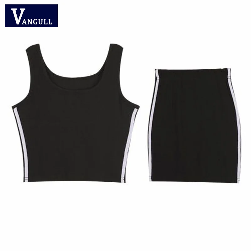 VANGULL 2019 Summer New Sexy Women's sets Temperament Suits Sling Vest and Thin Short Mini Skirt Striped 2 pieces Sets outfits
VANGULL 2019 Summer New Sexy Women's sets Temperament Suits Sling Vest and Thin Short Mini Skirt Striped 2 pieces Sets outfits
