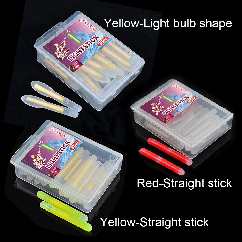 FISH KING 30Pcs/Pack Light Stick Mix Size Light bulb shape straight stick For Fishing Float
FISH KING 30Pcs/Pack Light Stick Mix Size Light bulb shape straight stick For Fishing Float