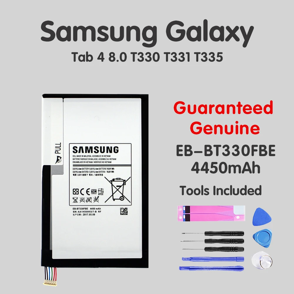 100% Оригинальная Аккумуляторная батарея Samsung для Galaxy Tab 4 8 0 планшетов T330 T331 T331C T335