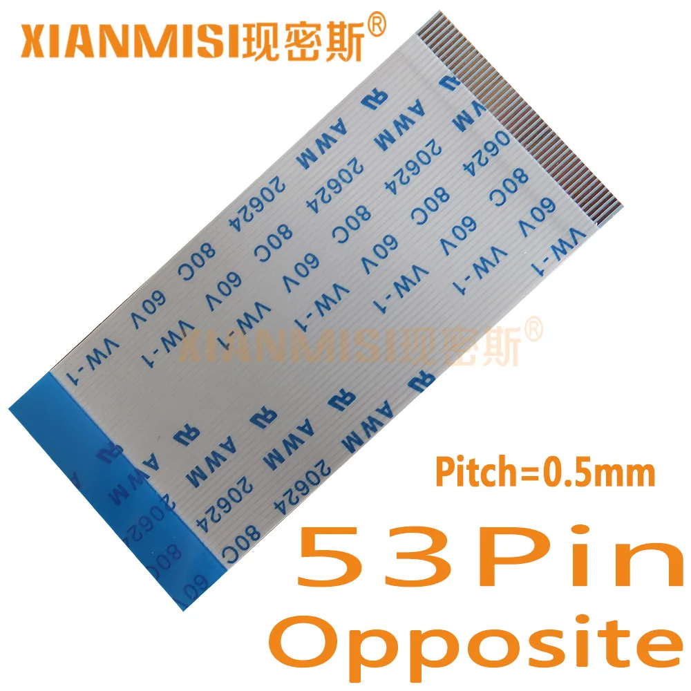 53Pin Flexible Flat Cable FFC Opposite Side 0.5mm Pitch AWM 20624 80C 60V Length 5cm 8cm 10cm 15cm 20cm 25cm 30cm 35cm 5PCS
53Pin Flexible Flat Cable FFC Opposite Side 0.5mm Pitch AWM 20624 80C 60V Length 5cm 8cm 10cm 15cm 20cm 25cm 30cm 35cm 5PCS