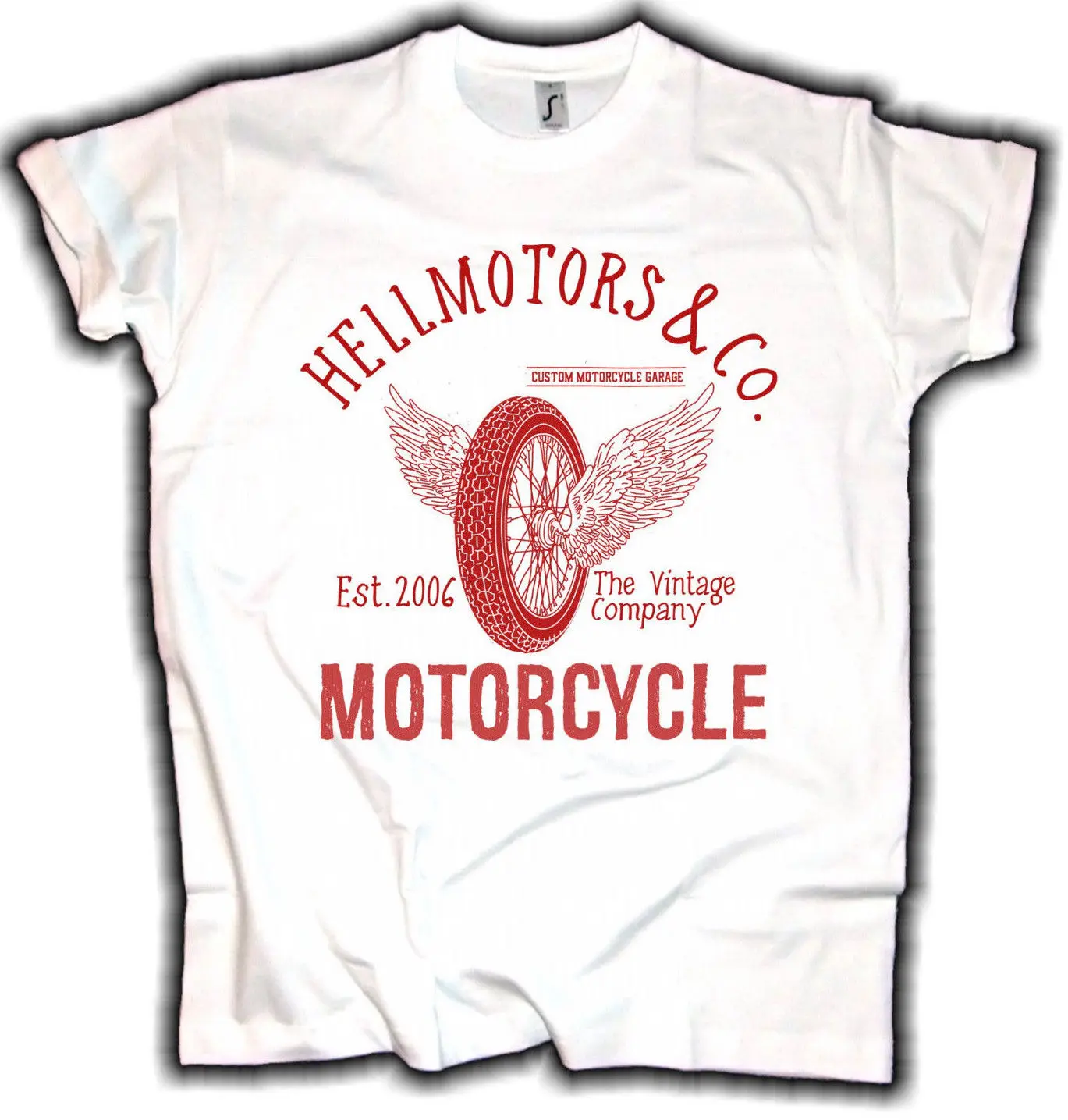 Mens T Shirts Fashion Biker Shirt Flying Wheel Rot Vintage Oldschool Chopper Motorcycle Motorrad Shirt 100% Cotton Tee Shirts
Mens T Shirts Fashion Biker Shirt Flying Wheel Rot Vintage Oldschool Chopper Motorcycle Motorrad Shirt 100% Cotton Tee Shirts