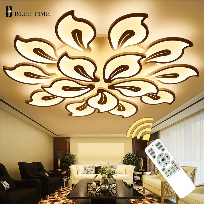 White Acrylic Modern LED Chandelier For Living Room Bedroom Lustres Large Ceiling Lighting Fixtures AC85-260V | Освещение