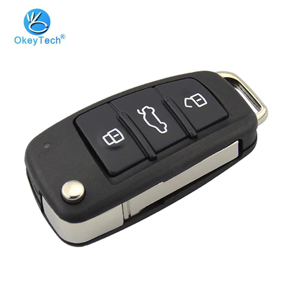 OkeyTech 3 Button Flip Folding Remote Car Key Shell Case Fob Housing HU66 HAA Uncut Blank Blade for Audi A6L A8 A2 A3 A4 Q7 TT
OkeyTech 3 Button Flip Folding Remote Car Key Shell Case Fob Housing HU66 HAA Uncut Blank Blade for Audi A6L A8 A2 A3 A4 Q7 TT