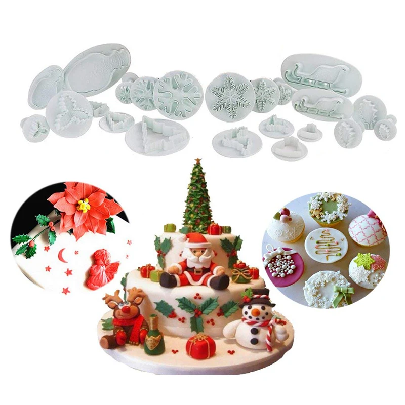Cookie Plunger Cutters Set Fondant Cutters and Molds for Cupcake Cake Topper Decorating Tools Xams Party Decoration 22pcs
Cookie Plunger Cutters Set Fondant Cutters and Molds for Cupcake Cake Topper Decorating Tools Xams Party Decoration 22pcs