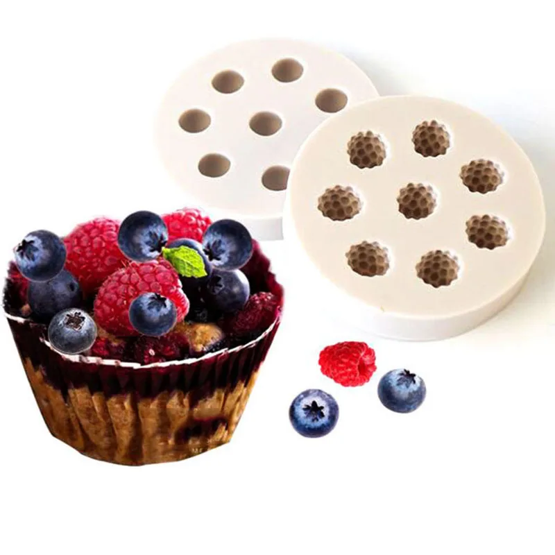 1pc 8 Holes Raspberry Blueberry Shape Cake Mold Silicone Berry Fondant Mold Cake Decoration Tool
1pc 8 Holes Raspberry Blueberry Shape Cake Mold Silicone Berry Fondant Mold Cake Decoration Tool