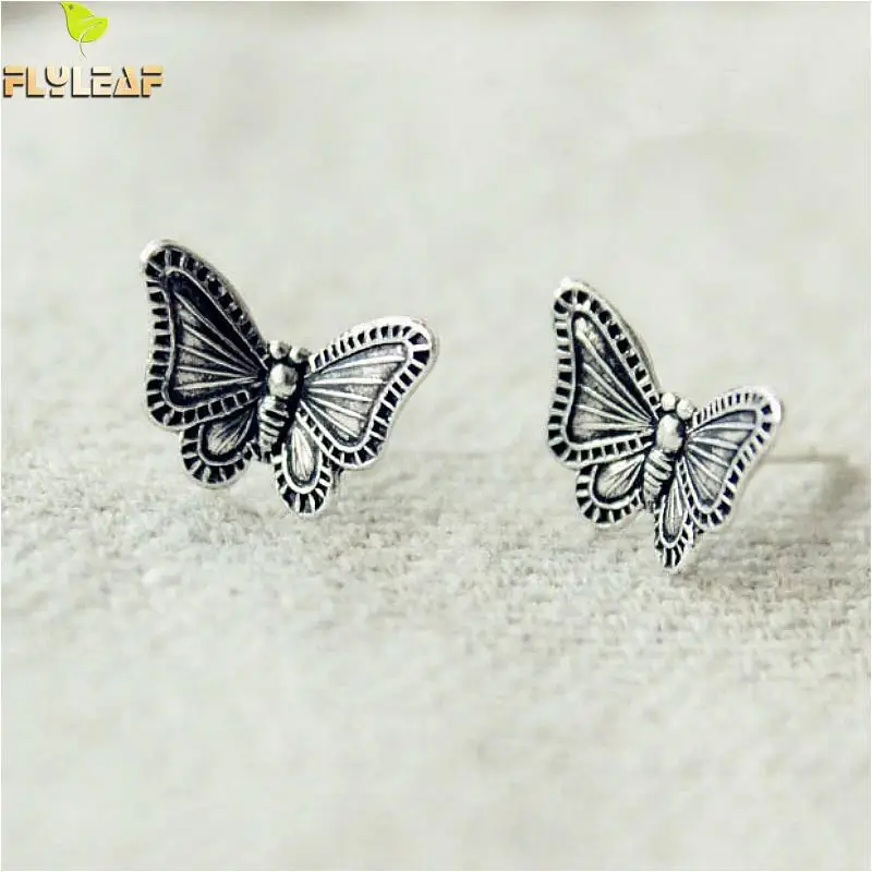 Flyleaf Vintage Butterfly Stud Earrings For Women 2018 New Do The Old 925 Sterling Silver Jewelry
Flyleaf Vintage Butterfly Stud Earrings For Women 2018 New Do The Old 925 Sterling Silver Jewelry