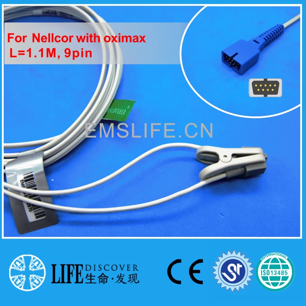 short cable children or neonate ear clip spo2 oxygen sensor for nellcor with oximax
short cable children or neonate ear clip spo2 oxygen sensor for nellcor with oximax