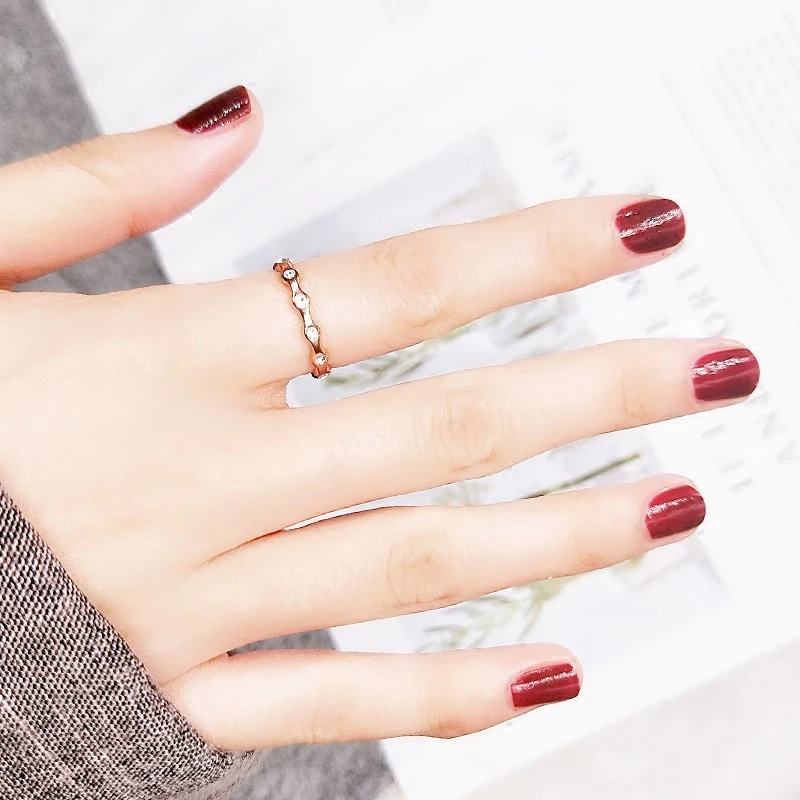 YUN RUO New Arrival Full Zircon Bone Ring Rose Gold Color Fashion Titanium Steel Jewelry Wedding Birthday Gift Woman Never Fade
YUN RUO New Arrival Full Zircon Bone Ring Rose Gold Color Fashion Titanium Steel Jewelry Wedding Birthday Gift Woman Never Fade