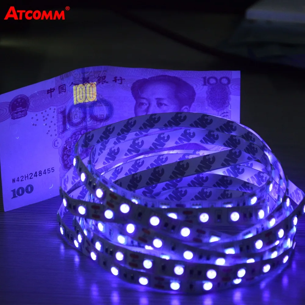 5050 UV Ultraviolet Purple LED Strip DC 12V 60 LEDs/m 395-405nm Purple LED Strip Light High Quality SMD 5050 Chip Cabinet Lamp
5050 UV Ultraviolet Purple LED Strip DC 12V 60 LEDs/m 395-405nm Purple LED Strip Light High Quality SMD 5050 Chip Cabinet Lamp