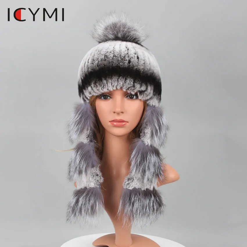 ICYMI knitted rabbit fur hat with fox fur 100% Natural fur Genuine fur caps with Ear Protector for women beanies female cap lady
ICYMI knitted rabbit fur hat with fox fur 100% Natural fur Genuine fur caps with Ear Protector for women beanies female cap lady