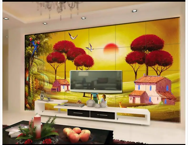 Custom 3d wallpaper for walls 3 d wall murals wallpaper mural fairy tale hut scenery TV setting wall papers home decoration
Custom 3d wallpaper for walls 3 d wall murals wallpaper mural fairy tale hut scenery TV setting wall papers home decoration