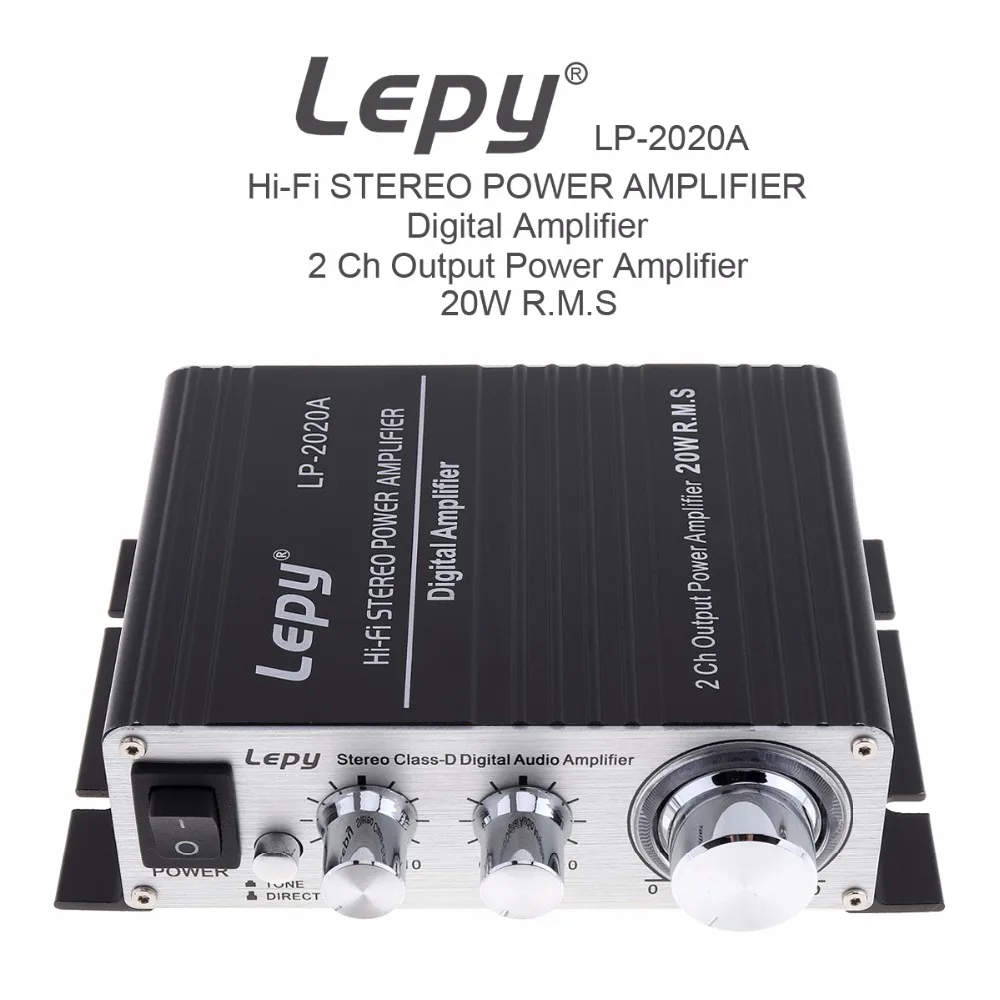 LEPY LP-2020A Hi-Fi Digital Stereo Amplifier 2CH Stereo Class-D Audio Power Amplifier with Over-current Protection
LEPY LP-2020A Hi-Fi Digital Stereo Amplifier 2CH Stereo Class-D Audio Power Amplifier with Over-current Protection