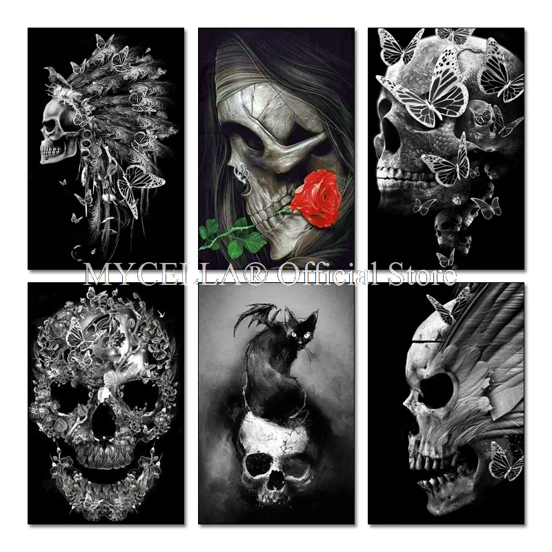 5D DIY Diamond Painting Butterfly Colorful Diamond Embroidery Cross Stitch Rose Picture Rhinestone Full Drill Skull Home Decor
5D DIY Diamond Painting Butterfly Colorful Diamond Embroidery Cross Stitch Rose Picture Rhinestone Full Drill Skull Home Decor