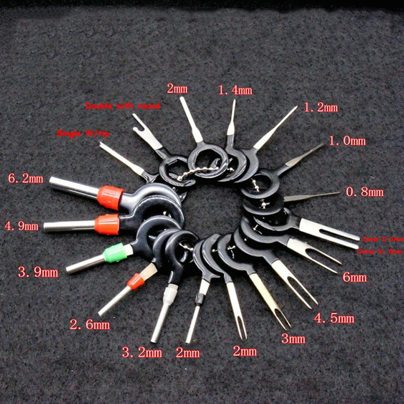 Car Terminal Removal Tools For Automobiles Plug Repair Hand Tool Car Electrical Wiring Crimp Connector Pin Extractor Kit
Car Terminal Removal Tools For Automobiles Plug Repair Hand Tool Car Electrical Wiring Crimp Connector Pin Extractor Kit