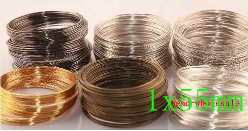 OMH wholesale free ship 200loop 0.7x55mm Silver Gold Nickel plating bronze black Memory Steel Wire For Cuff Bangle Bracelet
OMH wholesale free ship 200loop 0.7x55mm Silver Gold Nickel plating bronze black Memory Steel Wire For Cuff Bangle Bracelet