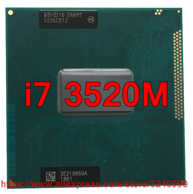 Оригинальный процессор lntel Core i7 3520M SR0MT (4M кэш/2 90 ГГц/двухъядерный) Стандартный для