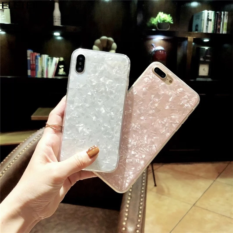 Любители чехол для телефона iPhone 7 8 Plus мечта Shell узор Чехлы XR XS Max 6 S Мягкий ТПУ