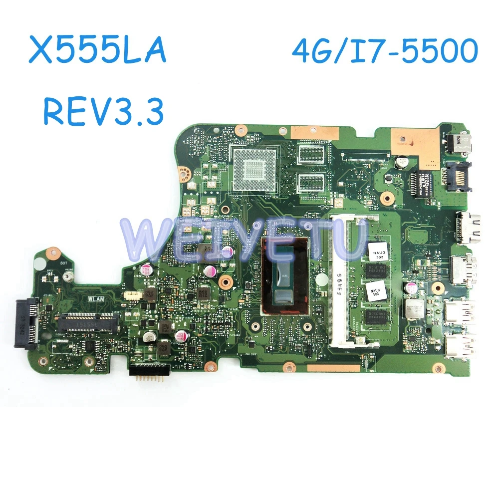 X555LAB MB._ 4G RAM с 4G/I7-5500 CPU материнская плата Rev 3,3 для ASUS X555LA X555LD Материнская плата ноутбука 90NB0650-R00220 протестирована
X555LAB MB._ 4G RAM с 4G/I7-5500 CPU материнская плата Rev 3,3 для ASUS X555LA X555LD Материнская плата ноутбука 90NB0650-R00220 протестирована