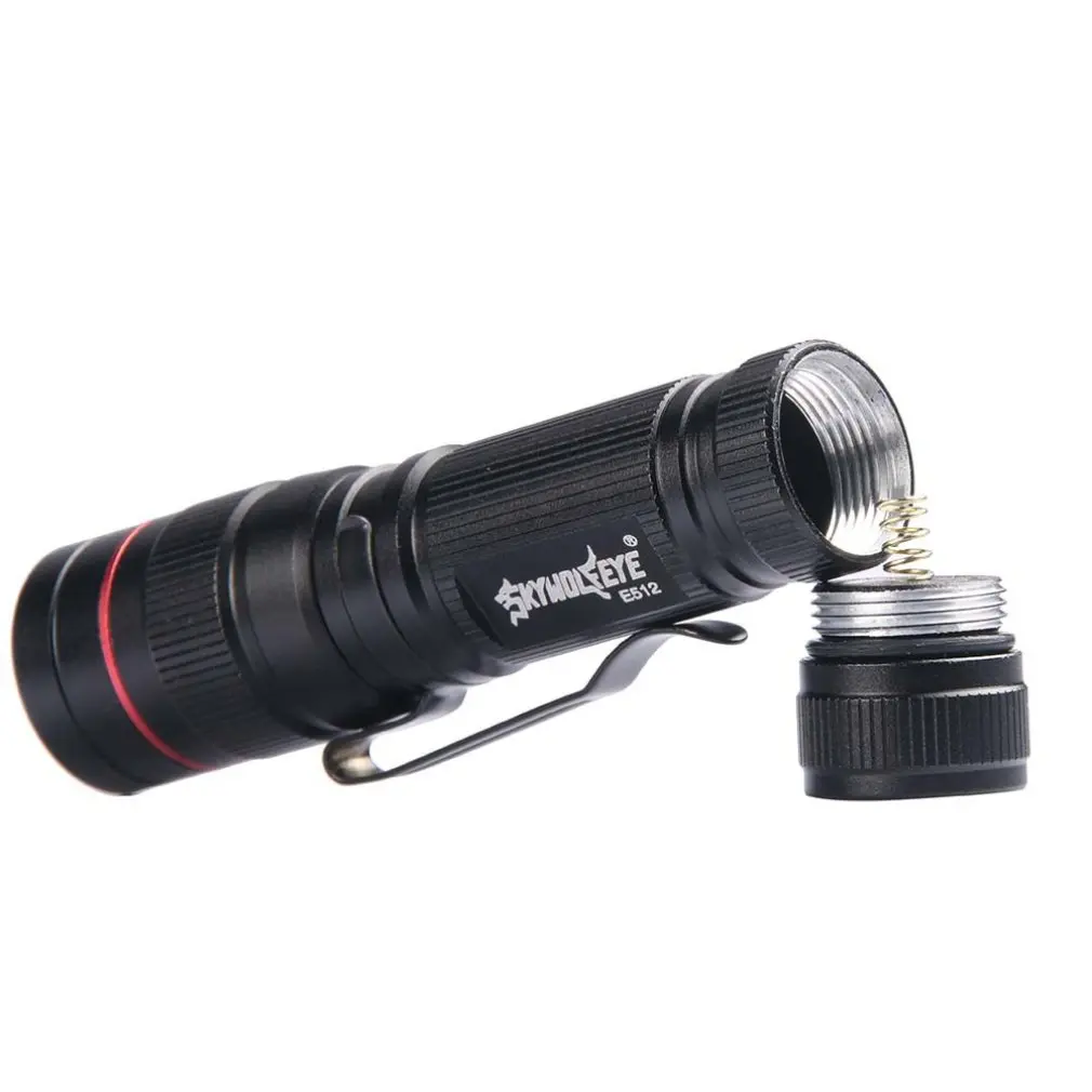 Mini aluminum alloy LED light flashlight telescopic focusing portable (without charger without battery) Drop Shipping | Лампы и