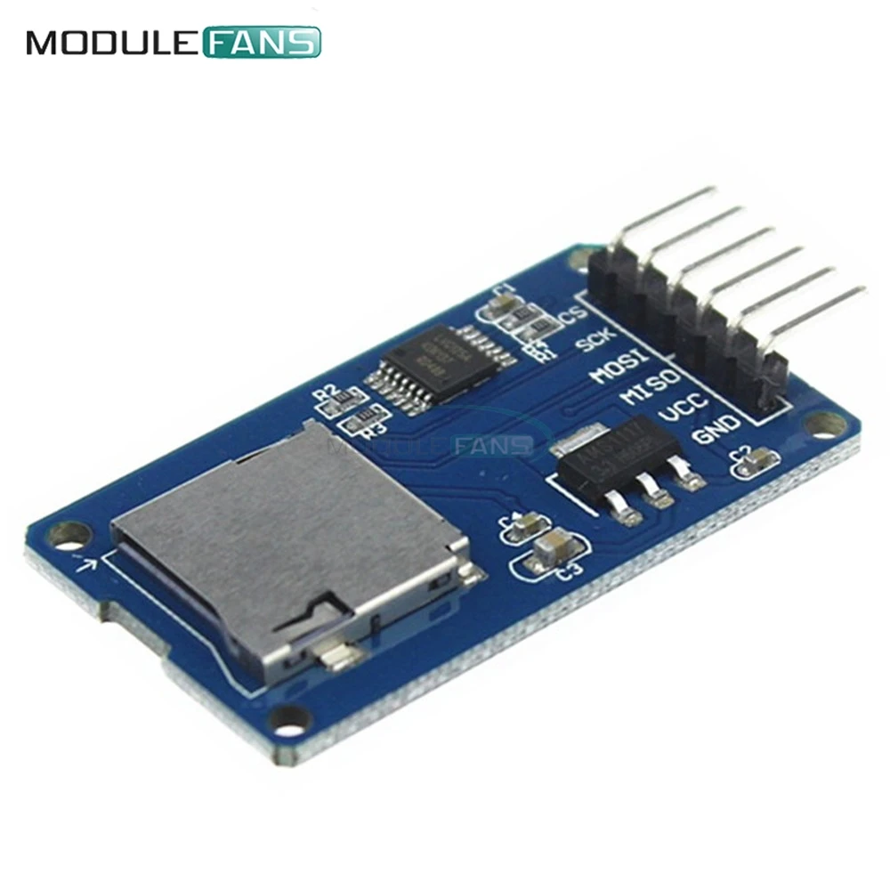 Плата модуля памяти Micro SD адаптер для TF карты щит расширительный модуль SPI Arduino AVR