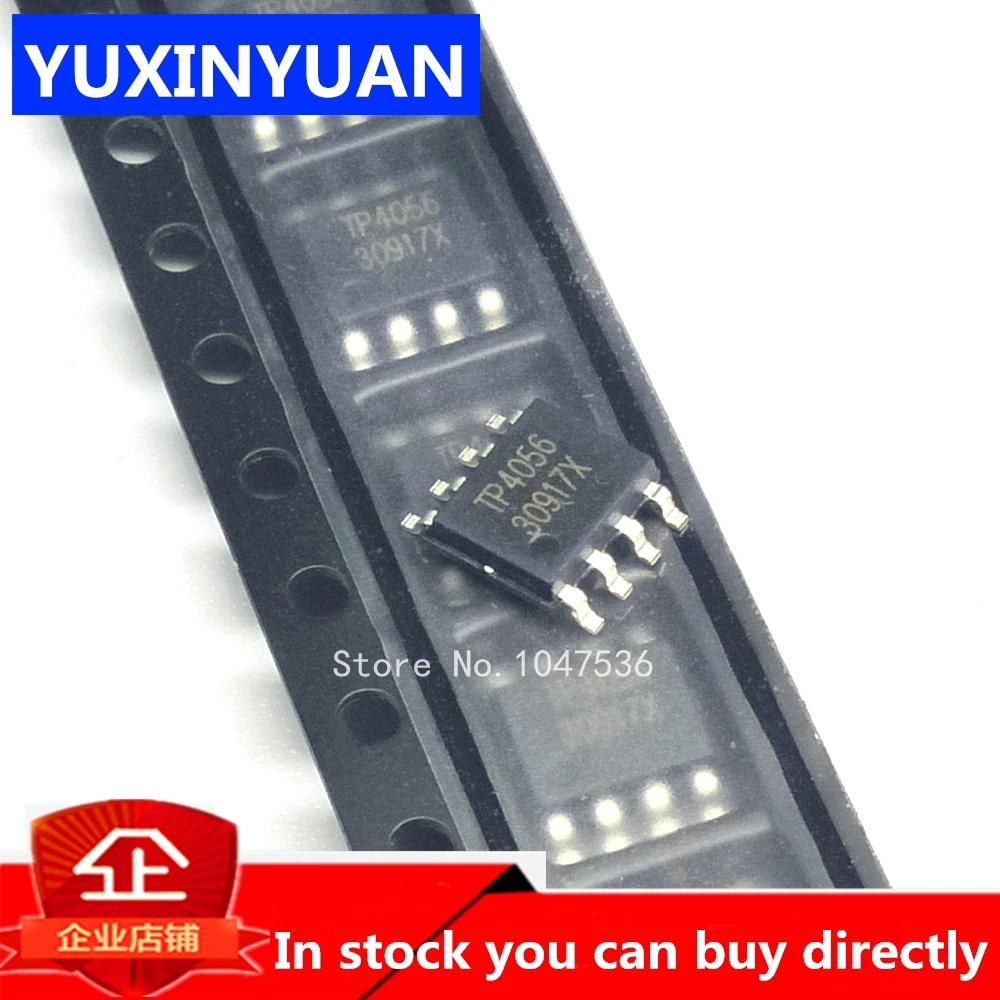 10pcs/lot TP4056 SMD 1A 4056 Linear Li-Ion battery charger IC / lithium charge management IC SOP8 100% good TP4056E
10pcs/lot TP4056 SMD 1A 4056 Linear Li-Ion battery charger IC / lithium charge management IC SOP8 100% good TP4056E