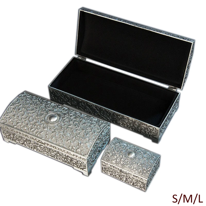 European Accents Vintage Rectangle Shaped Embossed Antique Pewter Jewelry Storage Metal Trinket Box Small Middle Large
European Accents Vintage Rectangle Shaped Embossed Antique Pewter Jewelry Storage Metal Trinket Box Small Middle Large