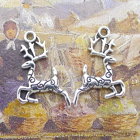 2021 HOT SALE 20 Pieces/Lot 25mm*23mm Diy Jewelry Accessory Antique Silver plated deer Charms For Jewelry Making
2021 HOT SALE 20 Pieces/Lot 25mm*23mm Diy Jewelry Accessory Antique Silver plated deer Charms For Jewelry Making