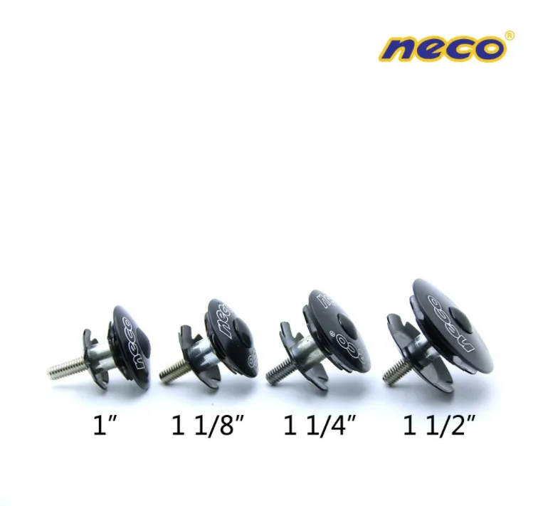 

Neco Bike Headset Star Nut Stem Top Cap Cover cap bolt for fork 25.4/28.6/31.8/38.1 mm 1 1/8 1 1/4 1 1/2