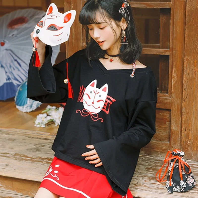 Japanese Fashion Shirts Women 2019 Fall Black Japanese Sweets Top Kimono Harajuku Kimonos Haori Female Japanese Cosplay FF2074
Japanese Fashion Shirts Women 2019 Fall Black Japanese Sweets Top Kimono Harajuku Kimonos Haori Female Japanese Cosplay FF2074