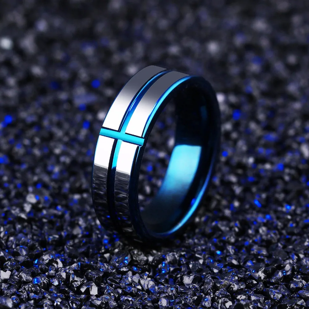 Fashion Personality Blue Color Men Rings For Man Tungsten Steel Ring Mens Jewelry Gift Trendy Male Party Rings
Fashion Personality Blue Color Men Rings For Man Tungsten Steel Ring Mens Jewelry Gift Trendy Male Party Rings