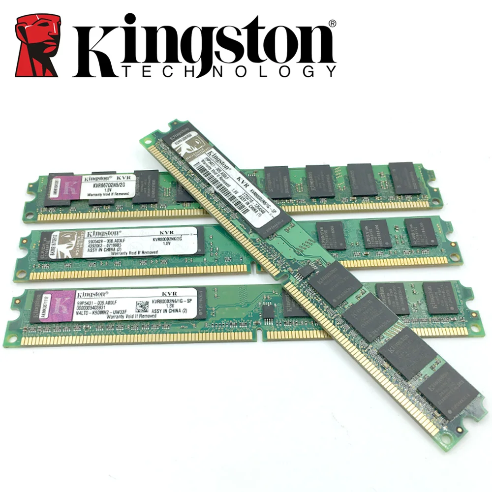 Kingston настольных ПК памяти оперативная память модуль DDR2 800 PC2 6400 4 GB (2 шт * 2 GB)