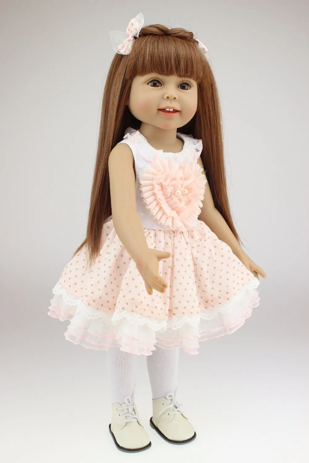 fashion Princess Doll Reborn Girl Doll 45 cm/18 Inch Handmade Soft Plastic Reborn Baby Toys Girl Dolls for Kid's Gifts
fashion Princess Doll Reborn Girl Doll 45 cm/18 Inch Handmade Soft Plastic Reborn Baby Toys Girl Dolls for Kid's Gifts