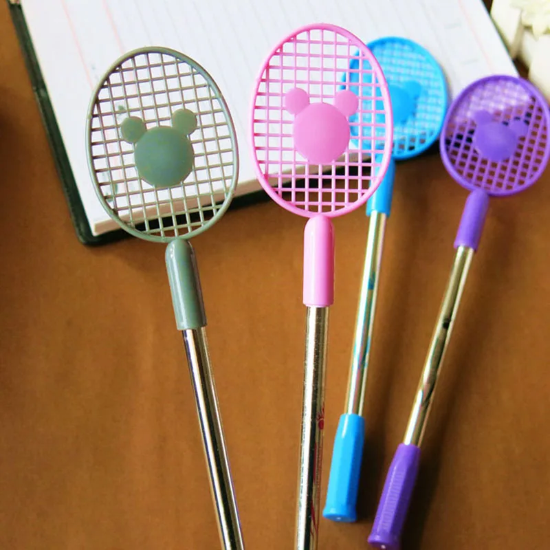Two Head Two Color in One Badminton Racket Design Gel Pen Black+Blue Color Smooth Writing 0.38mm Gelpen School Office Stationery
Two Head Two Color in One Badminton Racket Design Gel Pen Black+Blue Color Smooth Writing 0.38mm Gelpen School Office Stationery