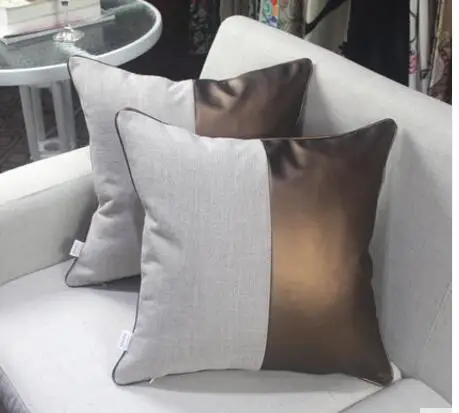 pu leather and linen fabric cushion cover pillow case sofa bed case for back cushion pillow living room
pu leather and linen fabric cushion cover pillow case sofa bed case for back cushion pillow living room