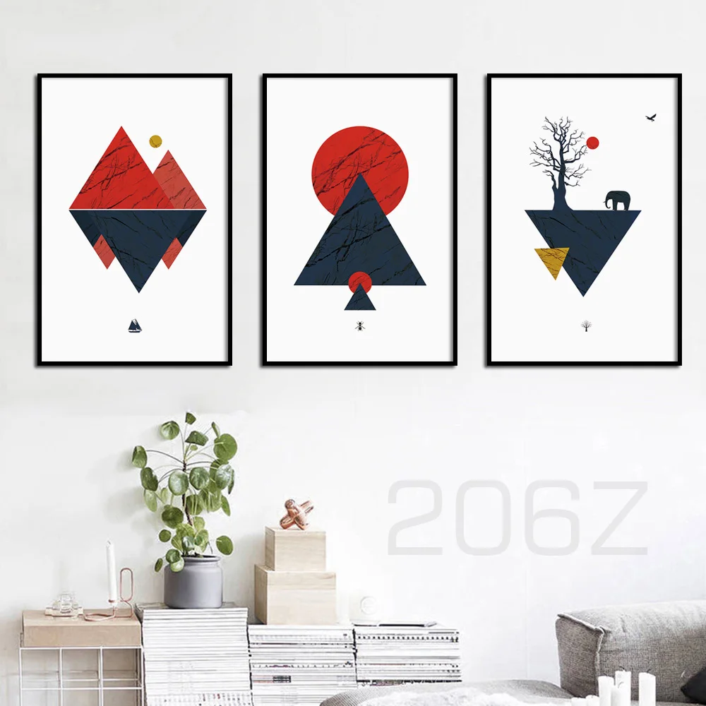 Nordic Poster Abstract Mountain Sun Geometry Tree Elephant Prints Wall Art Canvas Painting Wall Pictures For Living Room Decor
Nordic Poster Abstract Mountain Sun Geometry Tree Elephant Prints Wall Art Canvas Painting Wall Pictures For Living Room Decor