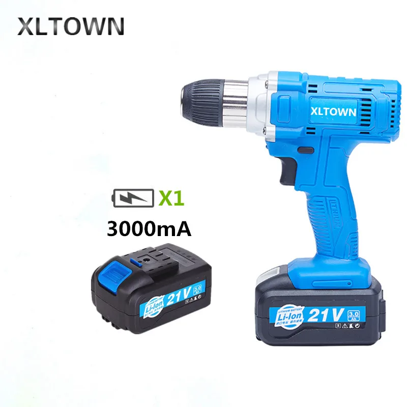 Аккумуляторная дрель Xltown 21vStrong torque Электрическая отвертка высокой емкости с