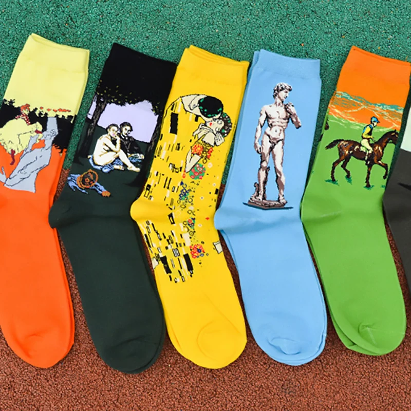 Hot Starry Night Autumn Winter Retro Women Personality Art Van Gogh Mural World Famous Painting Male Socks Oil Funny Happy Socks
Hot Starry Night Autumn Winter Retro Women Personality Art Van Gogh Mural World Famous Painting Male Socks Oil Funny Happy Socks