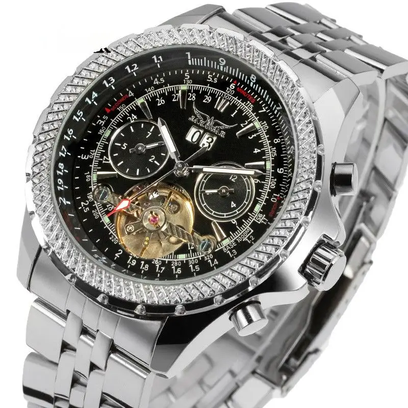 JARAGAR Tourbillon Auto Date Male Clock Mens Watches Golden Case Automatic Men Watch Mechanical Wristwatch Relogio Dourado
JARAGAR Tourbillon Auto Date Male Clock Mens Watches Golden Case Automatic Men Watch Mechanical Wristwatch Relogio Dourado