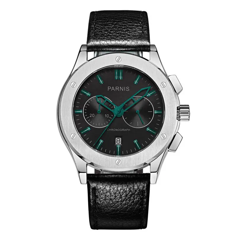 Parnis Pilot V Seriers Luminous Mens Leather Watchband Military Sport Chronograph Quartz Watch Wristwatch
Parnis Pilot V Seriers Luminous Mens Leather Watchband Military Sport Chronograph Quartz Watch Wristwatch