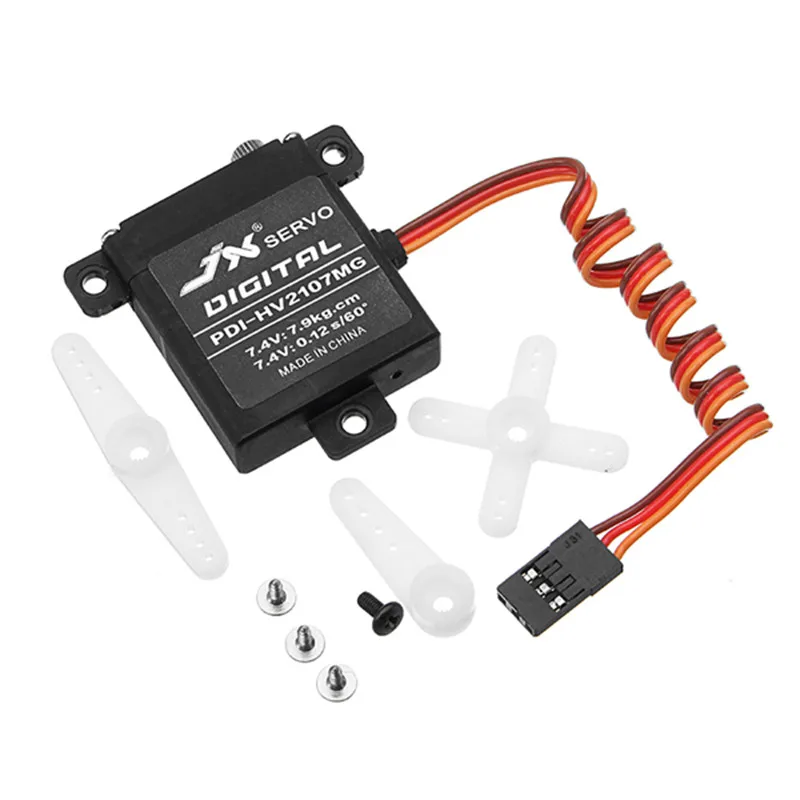 JX Servo PDI-HV2107MG 21g High Torque Digital Standard Servo For RC Airplane Helicopter
JX Servo PDI-HV2107MG 21g High Torque Digital Standard Servo For RC Airplane Helicopter