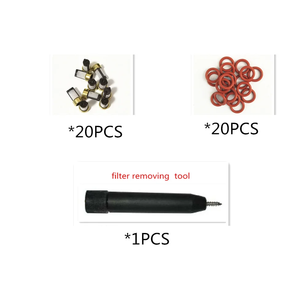 Fuel injector repair kit filter rubber oring seals with microfilter extractor remove tool for Camry car (AY-L41PCS)
Fuel injector repair kit filter rubber oring seals with microfilter extractor remove tool for Camry car (AY-L41PCS)