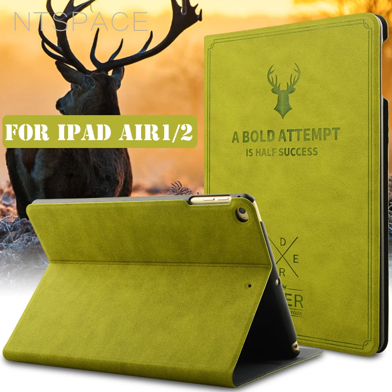 NTSPACE Deer PU Leather Tablet Flip Case For iPad Air 1 Air 2 Smart Wake UP Stand Holder Flip Protective Cover Case For iPad 5 6
NTSPACE Deer PU Leather Tablet Flip Case For iPad Air 1 Air 2 Smart Wake UP Stand Holder Flip Protective Cover Case For iPad 5 6
