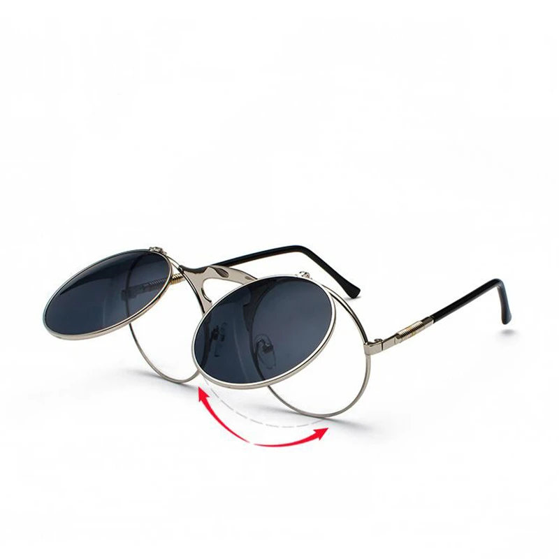 VINTAGE STEAMPUNK Sunglasses Round Designer Steam Punk Metal OCULOS de sol women Coating Sunglasses Men Retro Circle Sun Glasses
VINTAGE STEAMPUNK Sunglasses Round Designer Steam Punk Metal OCULOS de sol women Coating Sunglasses Men Retro Circle Sun Glasses