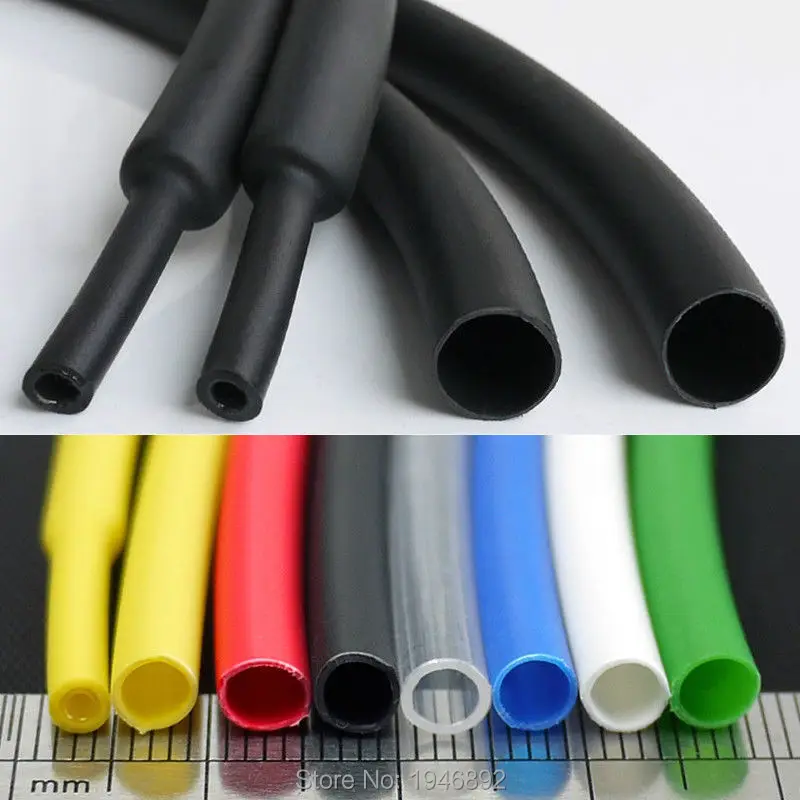 5 meters/lot 3.2mm Heat Shrink Tube with Glue Adhesive Lined 3:1 Shrinkage Dual Wall Shrink Tubing Wrap Wire Cable with 7 Colors
5 meters/lot 3.2mm Heat Shrink Tube with Glue Adhesive Lined 3:1 Shrinkage Dual Wall Shrink Tubing Wrap Wire Cable with 7 Colors