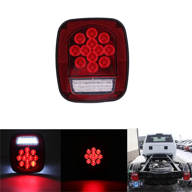 1 Pcs Car Rear Tail Light Red White Stop Brake Light for 12V Truck Trailer Turning Signal Lamp
1 Pcs Car Rear Tail Light Red White Stop Brake Light for 12V Truck Trailer Turning Signal Lamp