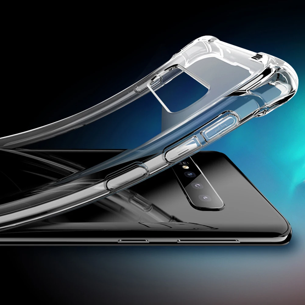 Фото Мягкий противоударный силиконовый защитный чехол для телефона Samsung J4 J6 J7 A6 A8 A9