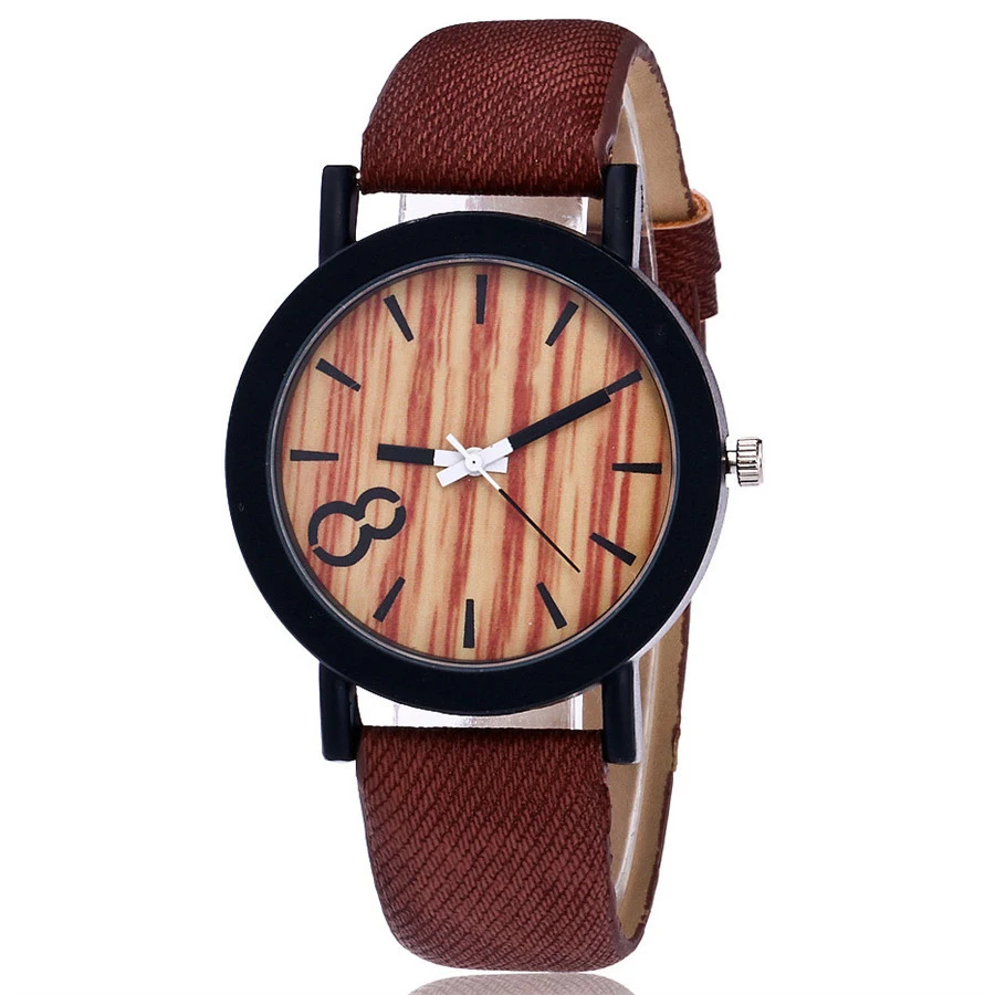 Часы наручные для мужчин и женщин дизайнерские кварцевые с бамбуковым корпусом