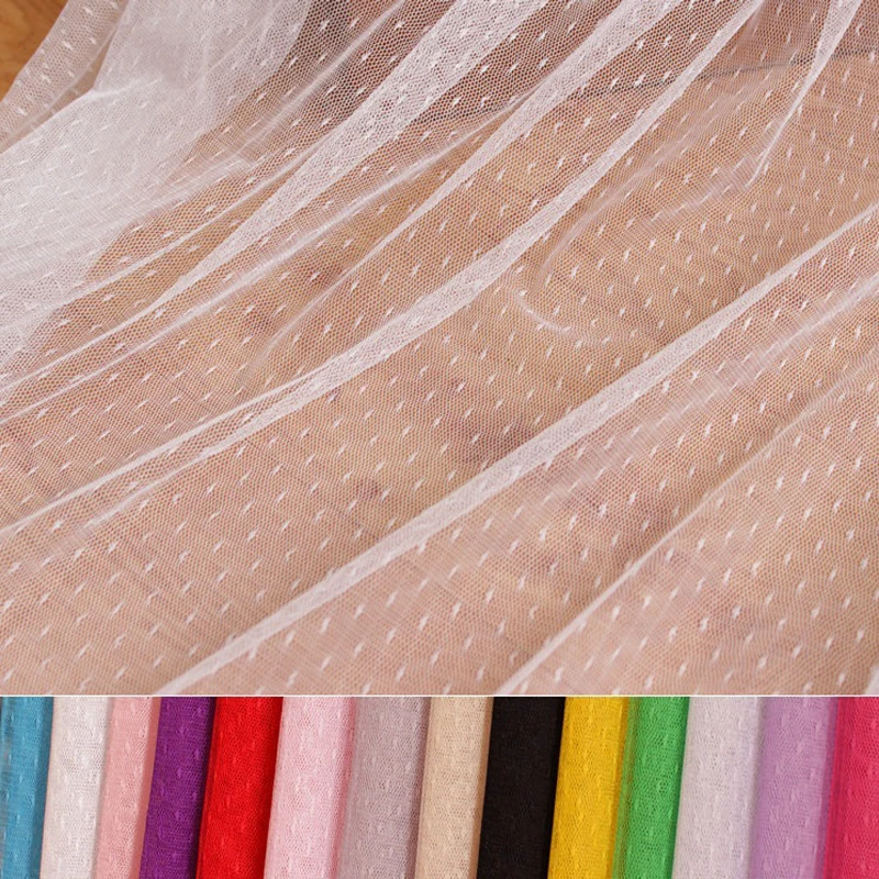 Mesh Dot Embroidery Lace Fabric for Dress Skirt Wedding Party Gauze Patchwork Sewing Material Cloth 5meter/lot
Mesh Dot Embroidery Lace Fabric for Dress Skirt Wedding Party Gauze Patchwork Sewing Material Cloth 5meter/lot